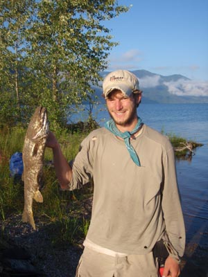Kris with big fish.