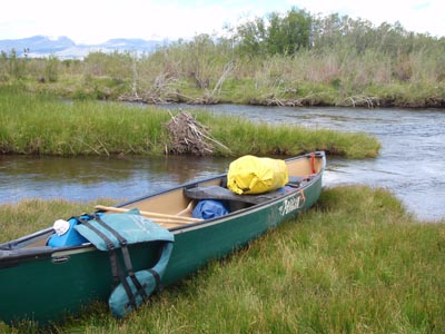 Canoe ready to lauch.