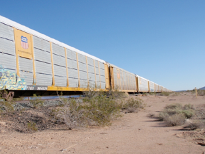 Railroad cars.