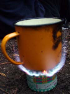 Popcan stove.