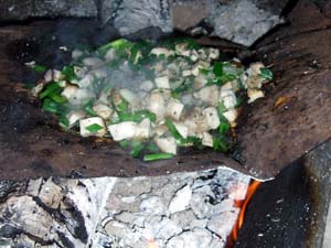 Cooking with what we find.