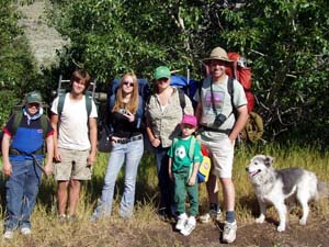 Backpacking with kids.