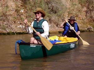 Canoeing Virgin River.