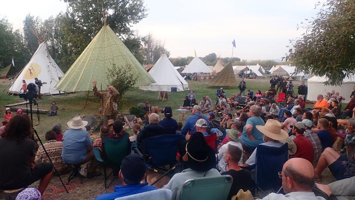 Listening to David Holladay at Rabbitstick Rendezvous.