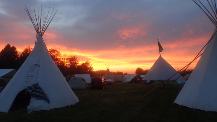 Sunset at Rabbitstick Rendezvous.